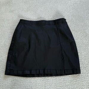 Indigo rising black pleather skirt large mini size medium party holiday cocktail